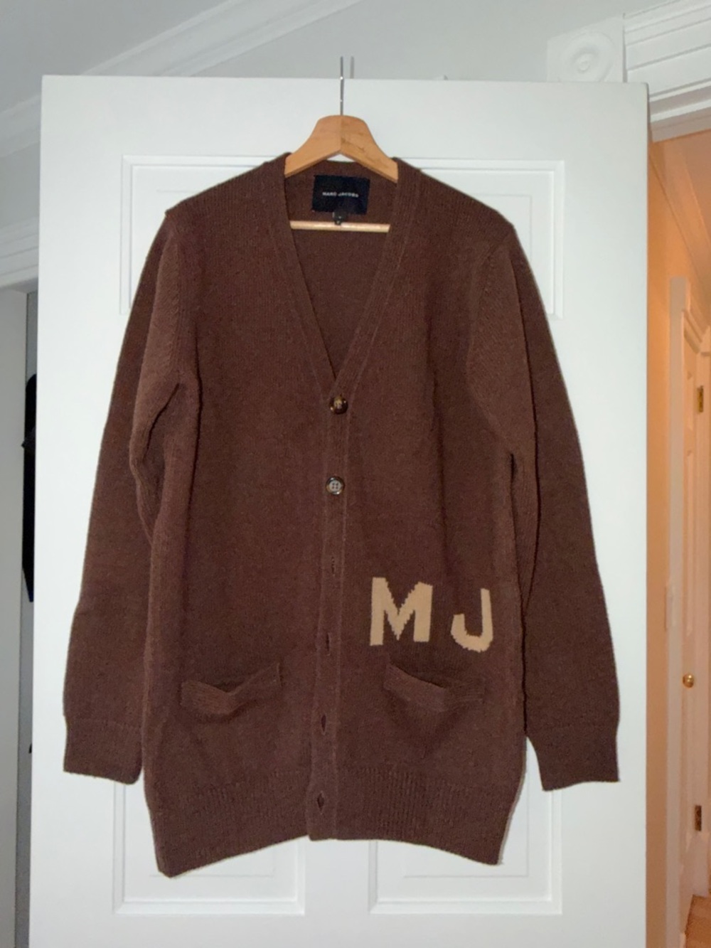 Marc Jacobs Chocolate Brown Knit Cardigan